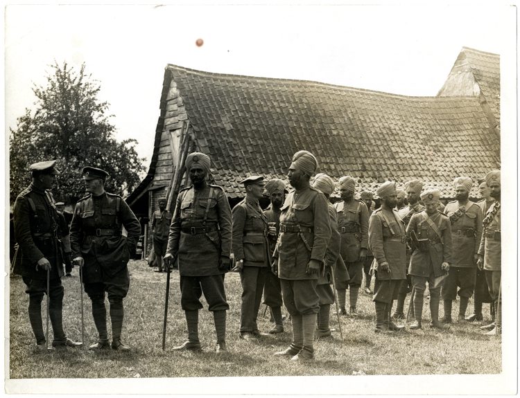 Officers of the 15th Sikhs in France, 1915