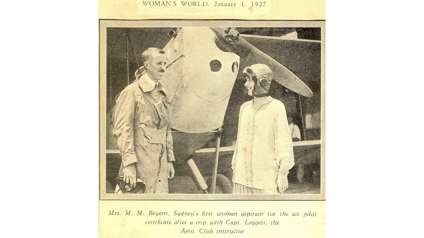 Millicent Bryant, the first Australian woman to get a pilot’s licence