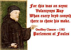Excerpt from Geoffrey Chaucer's Parliament of Fowls, 1375