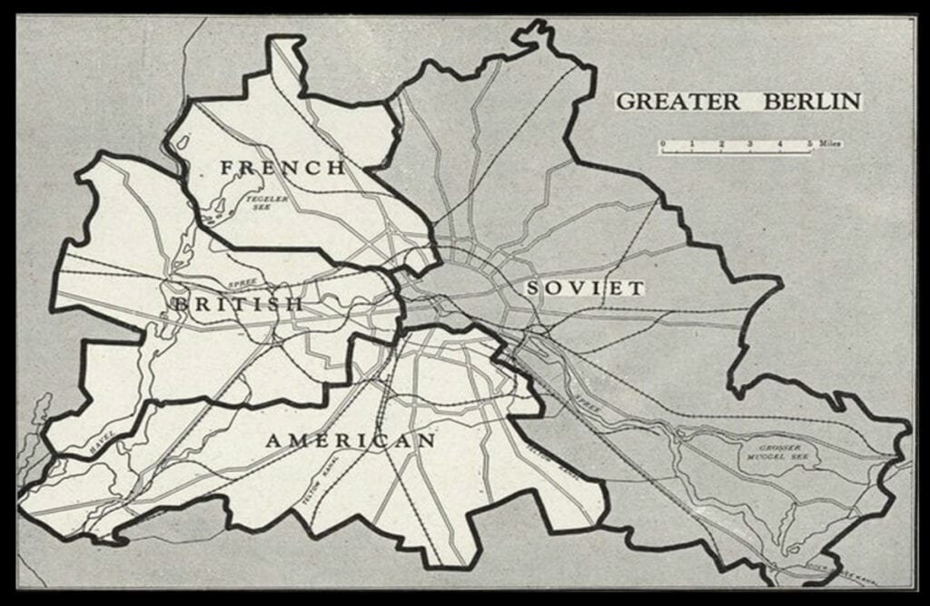 Берлинский кризис 1961 карта