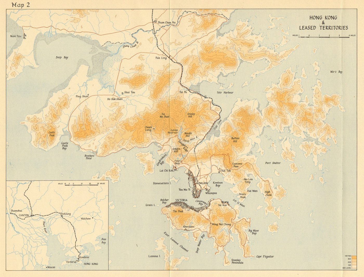 Hong Kong Map 1941 
