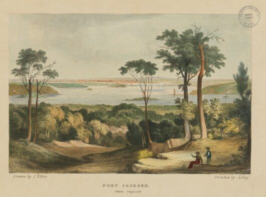 Port Jackson from Vaucluse, c1800 - Framed Print
