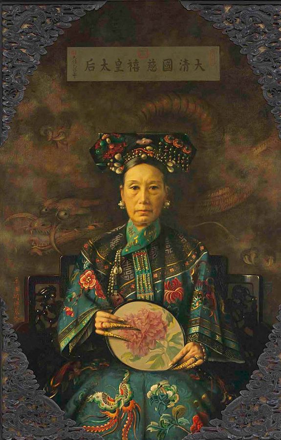  Empress Dowager Cixi,  Portrait by Hubert Vos.