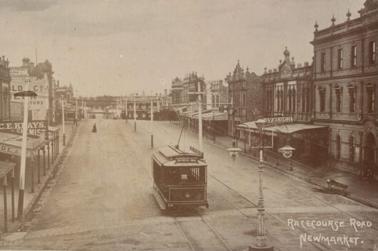 Racecourse Rd Newmarket, Melbourne, Historic Image 1907 - Framed Print