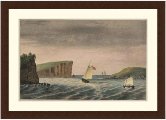 Sydney Harbour Heads, c1800 - Framed Print