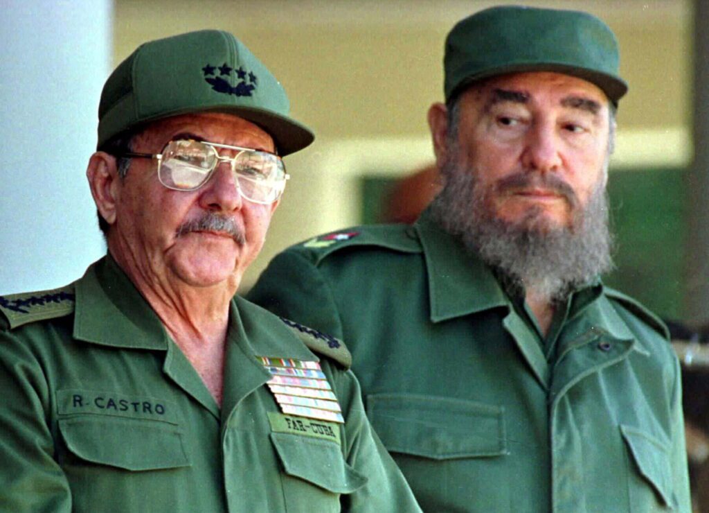 Raul and Fidel Castro