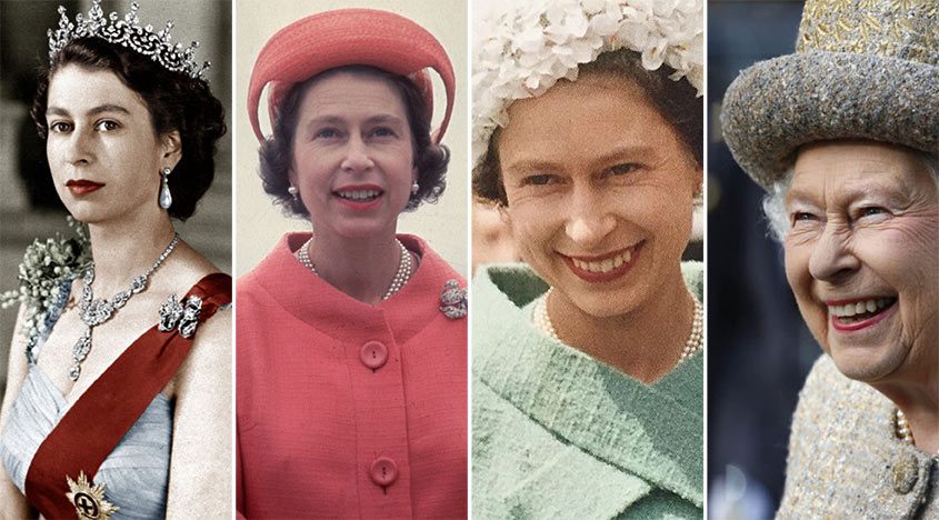 Elizabeth II through the years