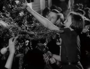 Still image from the 1940 propaganda film ‘Christmas Under Fire’ produced by the Crown Film Unit. BFI Archive