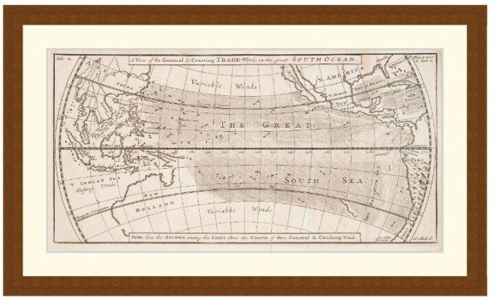 Map of the Pacific, 1697 - Framed Print