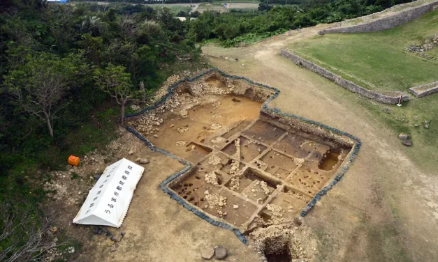 How did 4th-century Roman coins end up in a medieval Japanese castle?