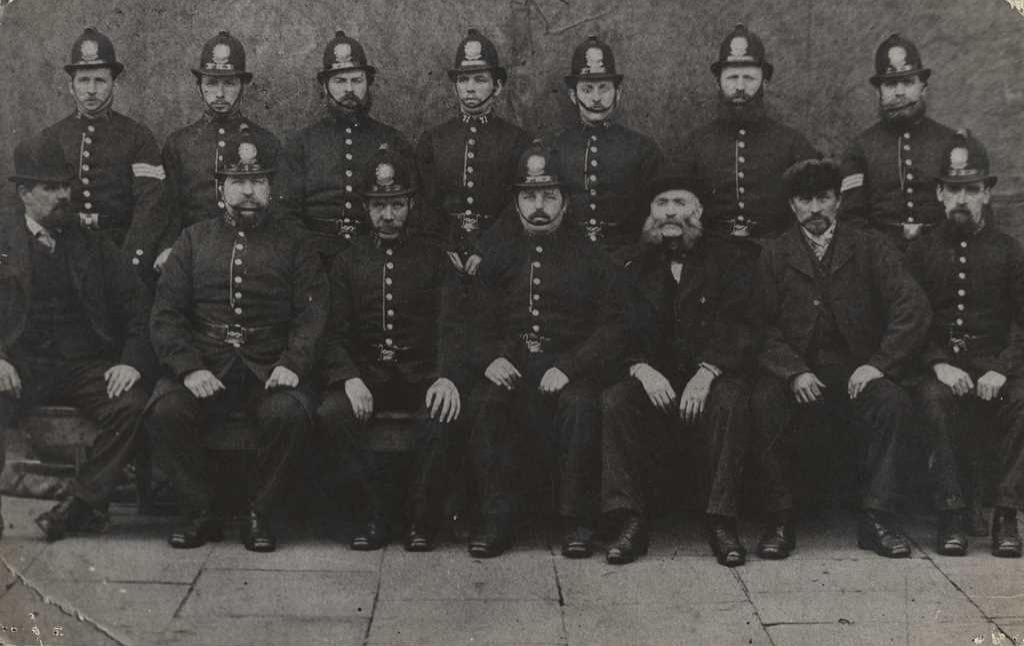 Hull City Police, 1875 (Flickr - East Riding Archives: https://www.flickr.com/photos/erarchives/31980137941)