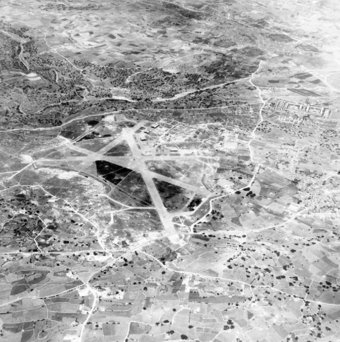 The Luqa airfield during the war.